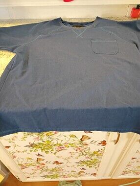 Women's Large Scrub Top Navy Blue